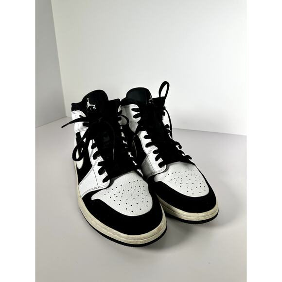 Nike Air Jordan 1 Retro High OG “Black/White Panda” Men’s 12 555088-010 Leather - Picture 1 of 11